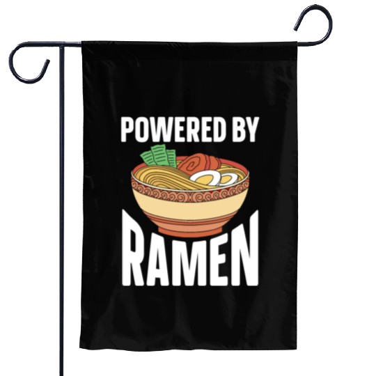 Powered By Ramen Anime Japanese Soup Cup Noodle Garden Flags