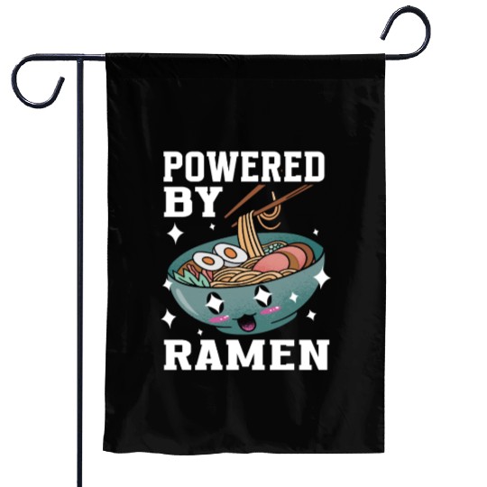 Powered By Ramen Anime Japanese Soup Cup Noodle Garden Flags