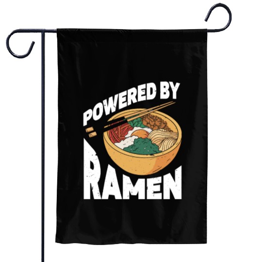 Powered By Ramen Anime Japanese Soup Cup Noodle Garden Flags