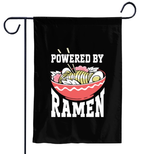Powered By Ramen Anime Japanese Soup Cup Noodle Garden Flags