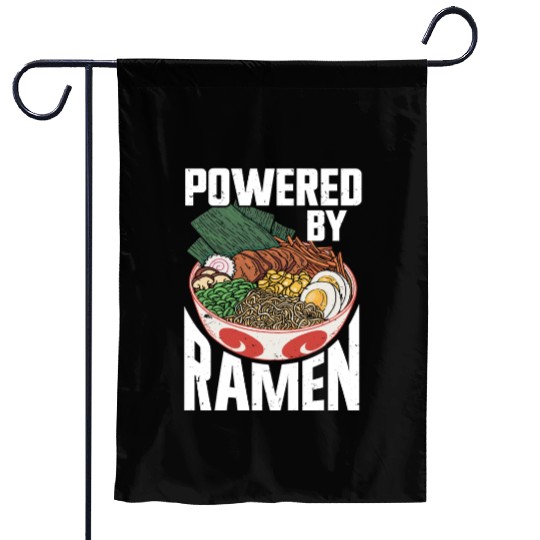 Powered By Ramen Anime Japanese Soup Cup Noodle Garden Flags