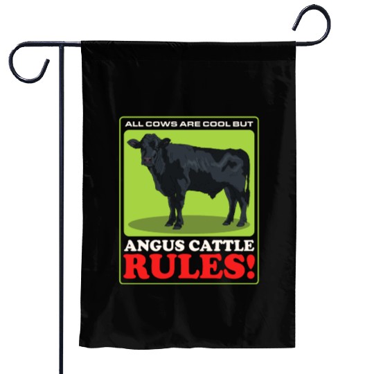 Black Angus Cow Angus Cattle Rules Garden Flags