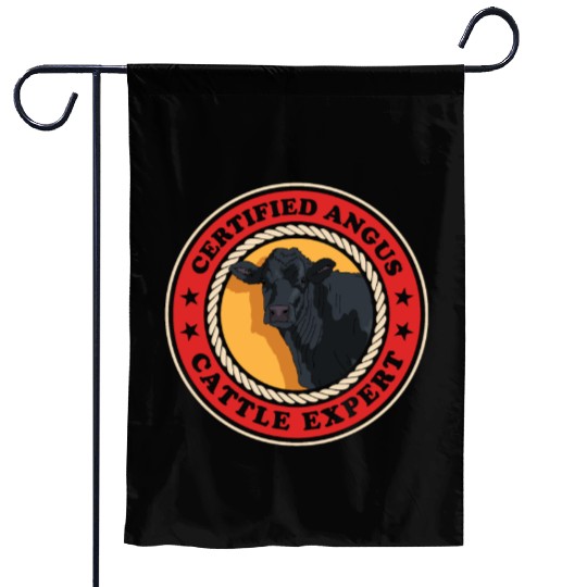 Angus Cattle Expert Black Angus Cow Garden Flags