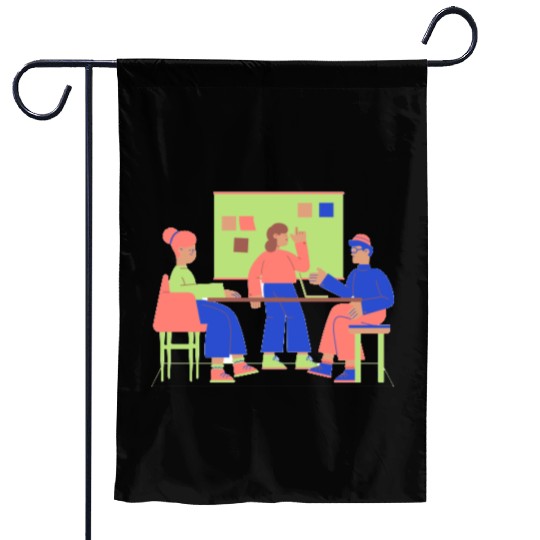 Flat Clean Casual Work & Company Life Garden Flags