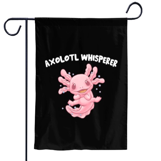 Axolotl Whisperer Salamander Animal Lover Amphibia Garden Flags