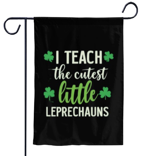 teachers cutest little leprechauns Garden Flags