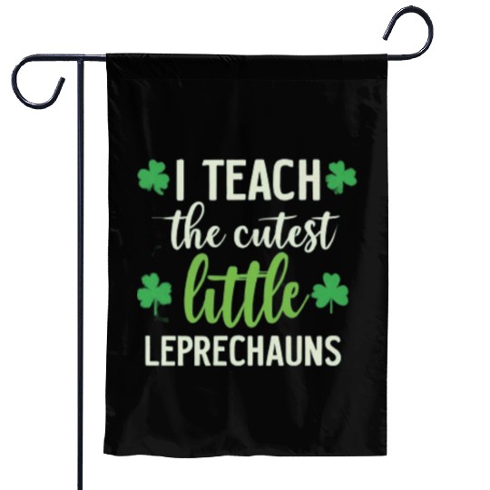 teachers cutest little leprechauns Garden Flags