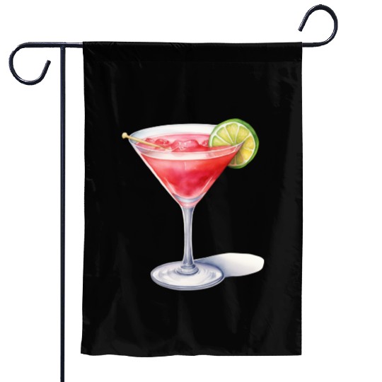 Martini Cocktail Garden Flags
