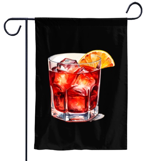 Red Cocktail Garden Flags