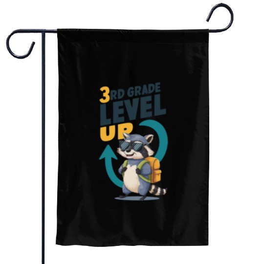 3RD Grade Level Up Back To School Design Garden Flags