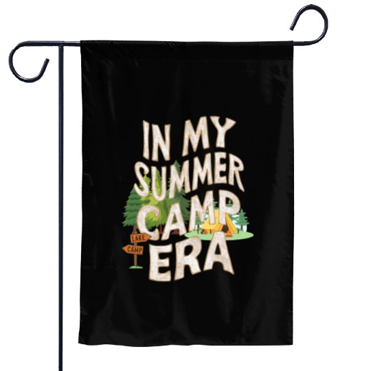 Cute In My Summer Camp Era Groovy Friend Crew Garden Flags