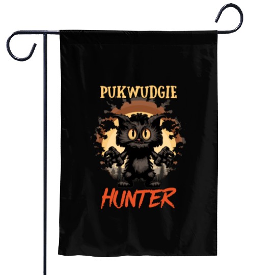 Pukwudgie Hunter Monster Cryptid Garden Flags