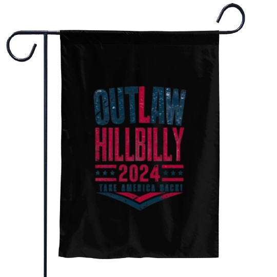 Vintage Elections Outlaw Hillbilly US Flag Garden Flags