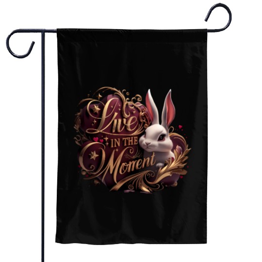Live in the Moment,Present Life Garden Flags