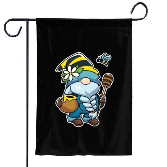 Honey Gnome Bees Beekeeper Garden Flags