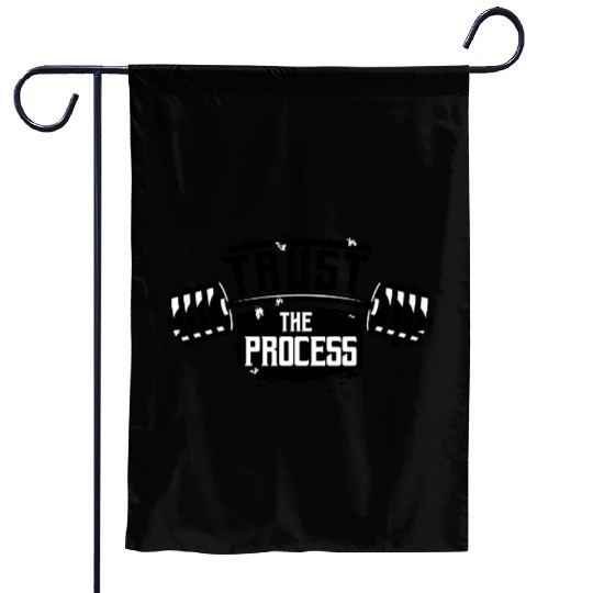 Trust The Process Motivational Quote Gym Garden Flags