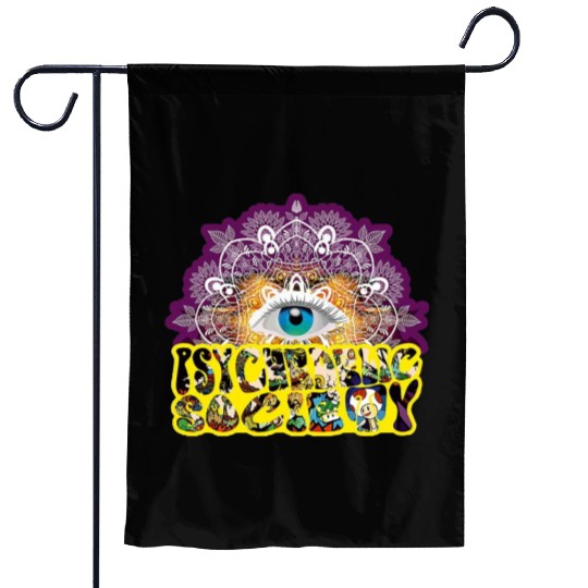 Psychedelic Society Garden Flags