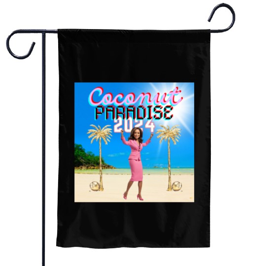 Kamala Harris 2024 | Coconut Trees and Election Me Garden Flags