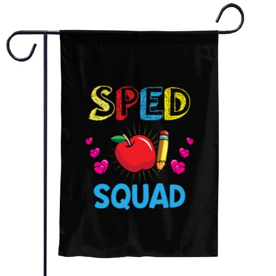 Sped Teacher special education teacher quad Garden Flags
