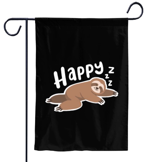 Sleeping Sloth Sleep Nap Garden Flags