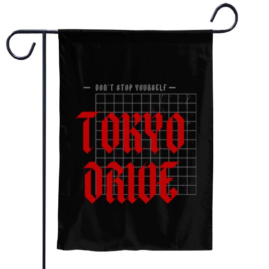 tokyo drive Garden Flags