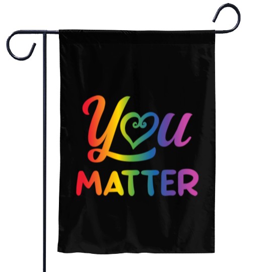 LGBT You Matter Transgender Lesbian Rainbow Gay Garden Flags