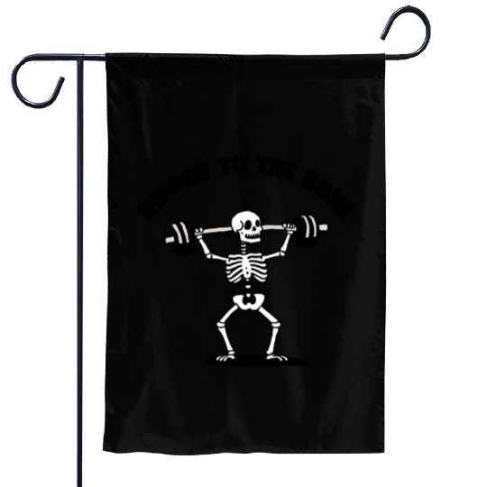 Ripped to the Bone Garden Flags