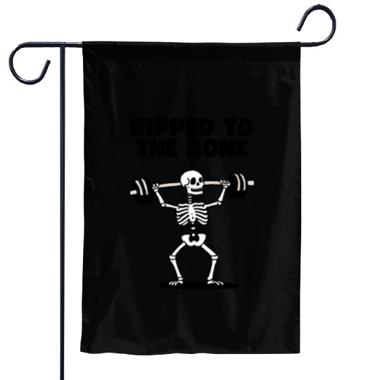 Ripped to the Bone Garden Flags