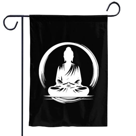 Yoga Buddha Body Mindfulness Meditation Garden Flags
