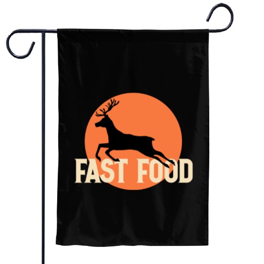Funny Hunting - Fast Food Deer Garden Flags