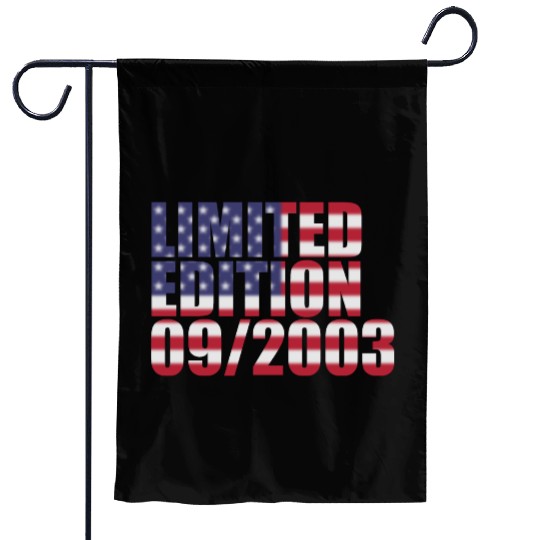 21st birthday Limited Edition USA 09/2003 Garden Flags