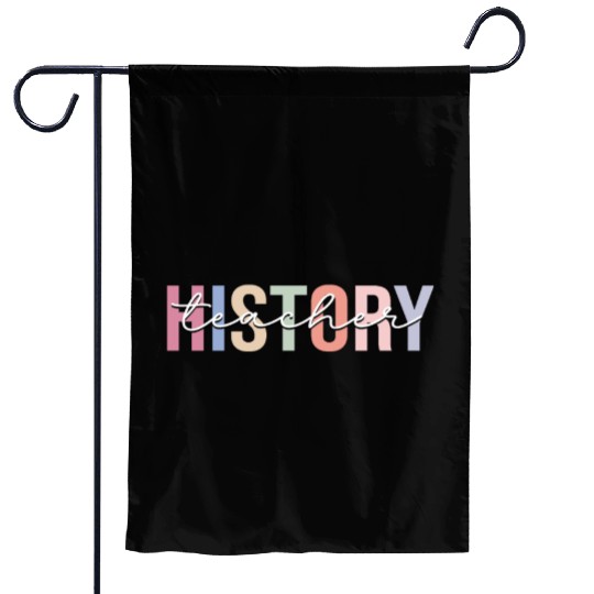 History Teacher School Garden Flags