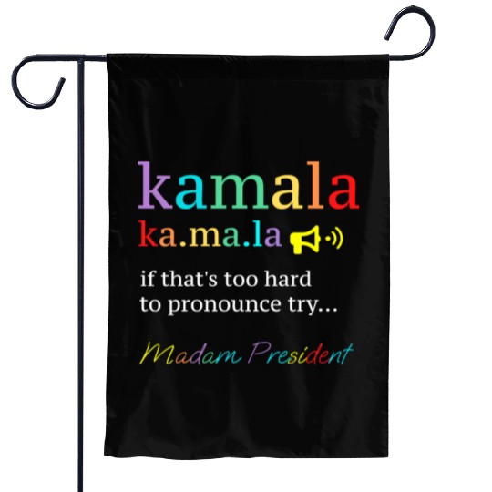 Vote Kamala Removes Nasty Orange Stains detergent Garden Flags