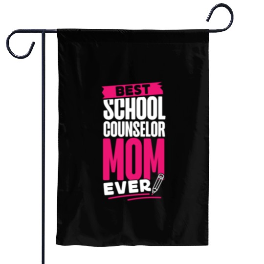 School Counselor Mom Best School Garden Flags