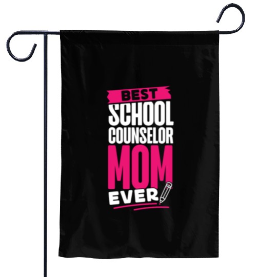 School Counselor Mom Best School Garden Flags