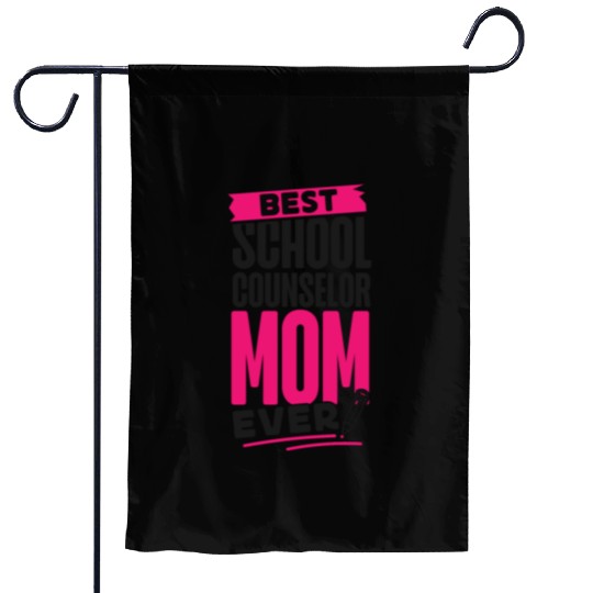 School Counselor Mom Best School Garden Flags