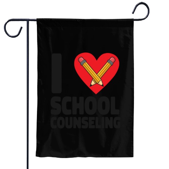 School Counselor Heart I (Heart) Garden Flags