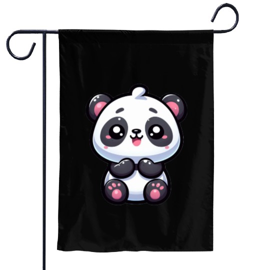 Cute Panda Garden Flags