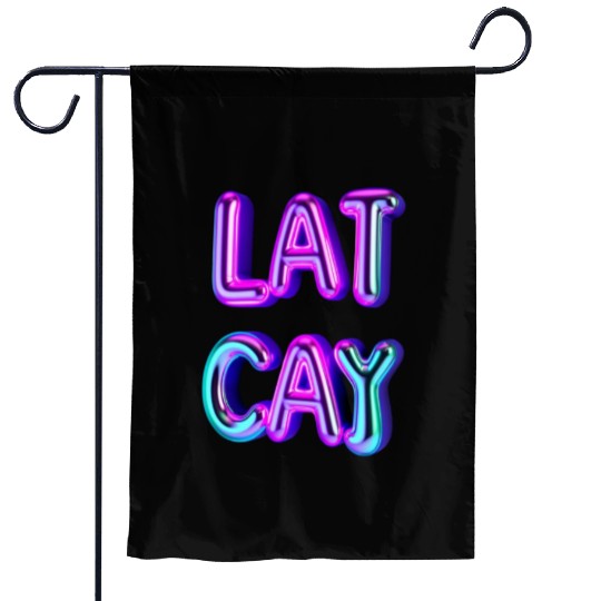 Typography Garden Flags