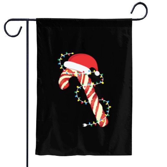 Christmas Candy Cane Santa Xmas Kids Toddler Youth Garden Flags