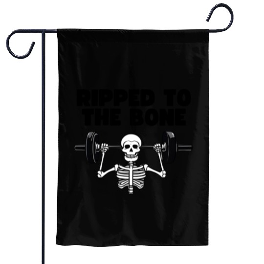 Ripped to the Bone Garden Flags