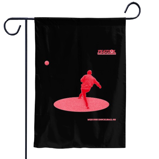 Red and Pink Knuckleball 18 Garden Flags