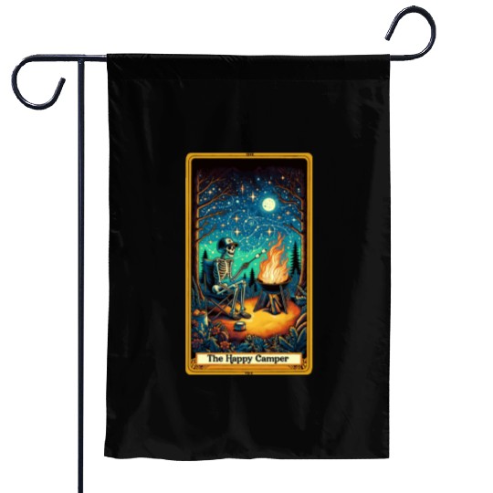 The Happy Camper Tarot Garden Flags