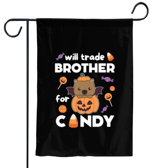 Wombat Halloween Trade Brother For Candy Garden Flags