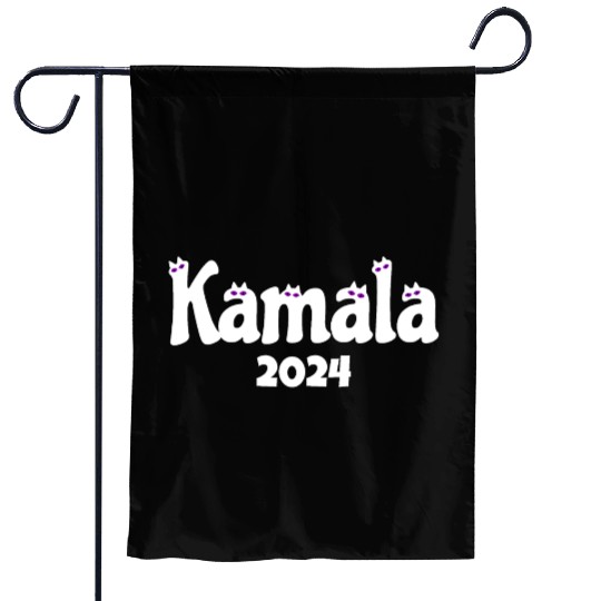 Kamala Cat 2024 Election Support Garden Flags