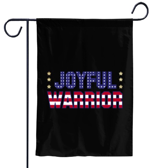 Joyful Warrior - Harris Walz 2024 Election America Garden Flags