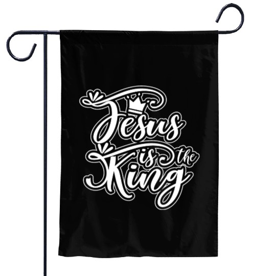 Jesus Is King Love Jesus Christian Christmas Garden Flags