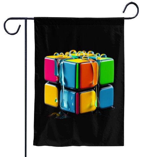 The Rubik's Cube Gift for Kids Players Cute Garden Flags
