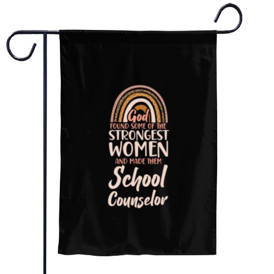 School Counselor Female Girl Garden Flags