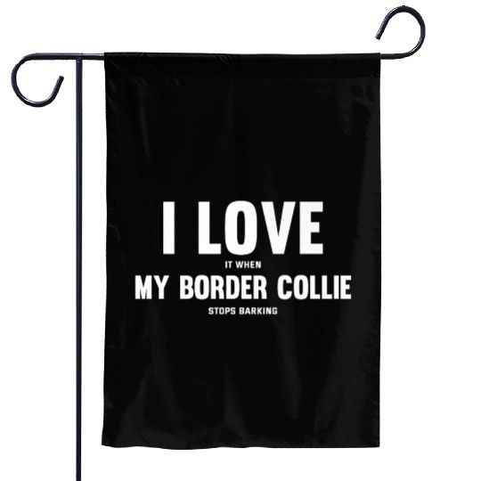 Border Collie Dog Owner Premium Garden Flags